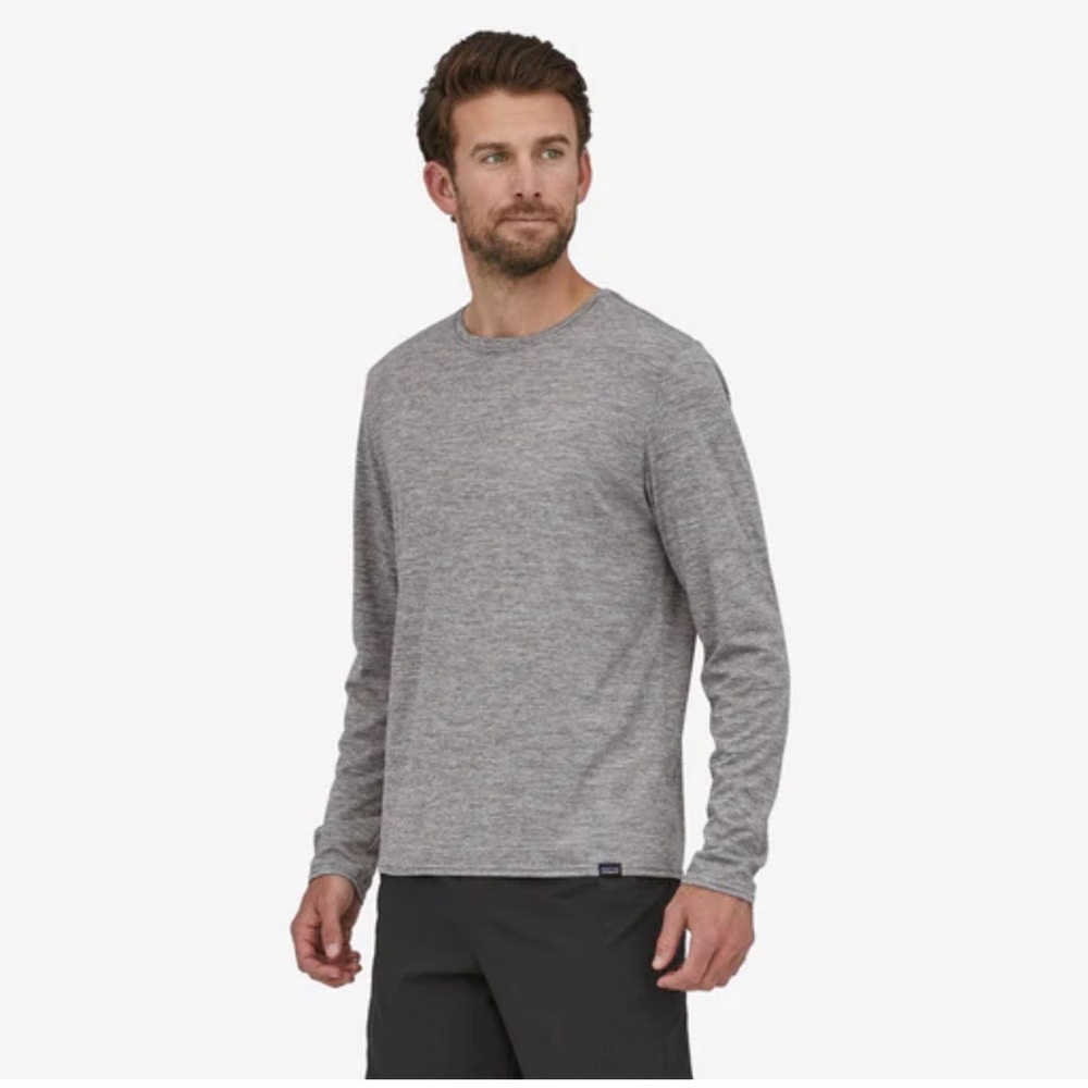 Patagonia Heather Gray Long-Sleeve Shirt